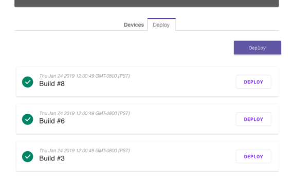 Mason Build Deploy History UI